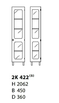 2K-SKÅP - Wood veneer highboard / display cabinet by Karl Andersson - view 3